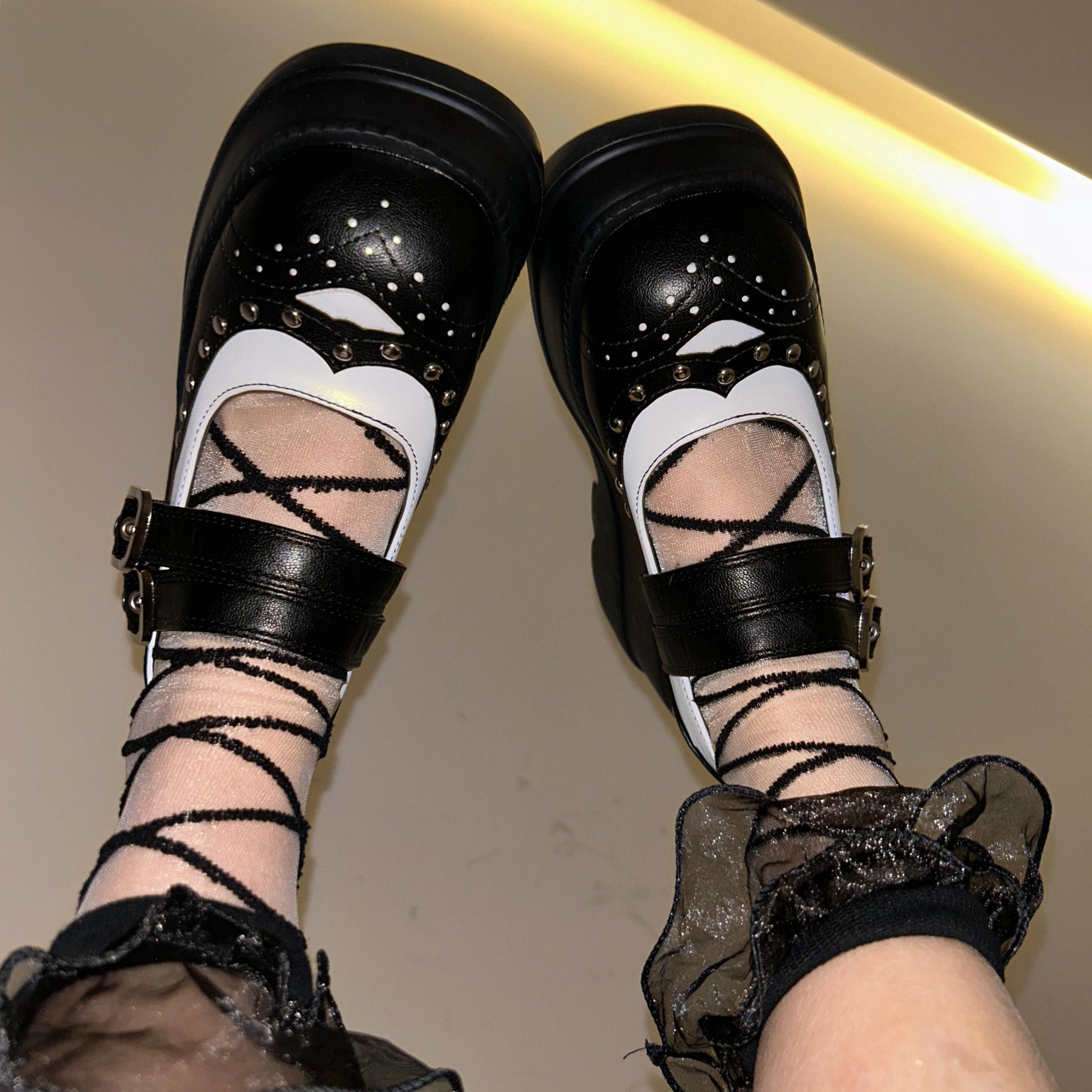 MERLE Chunky Heel Oxford Shoes - Sneakernational