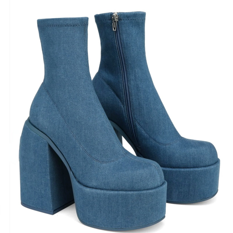 EVERA High Heel Ankle Boots for Stylish Comfort - Sneakernational