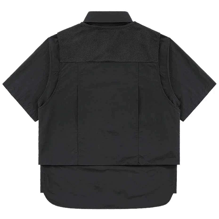 Multi Vest Pockets Two Pieces T-Shirt
