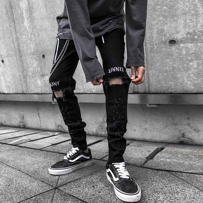 Saint Sinner Distressed Black Jeans