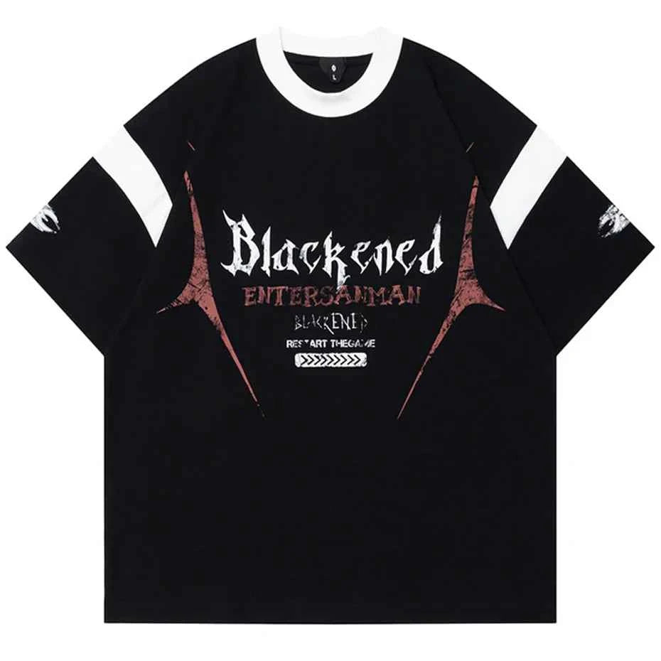 Blackened Restart The Game Oversized T-Shirt