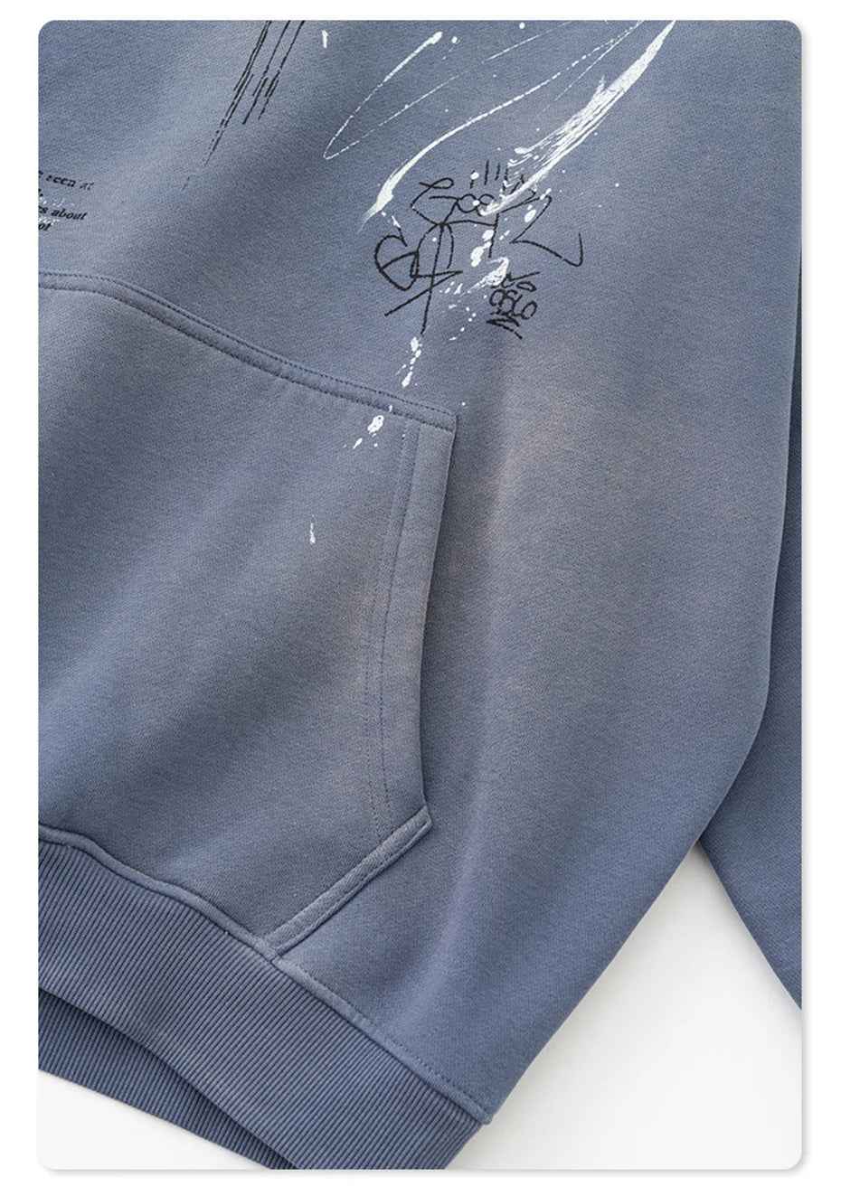 Crucifix Cross Graphic Pullover Hoodie