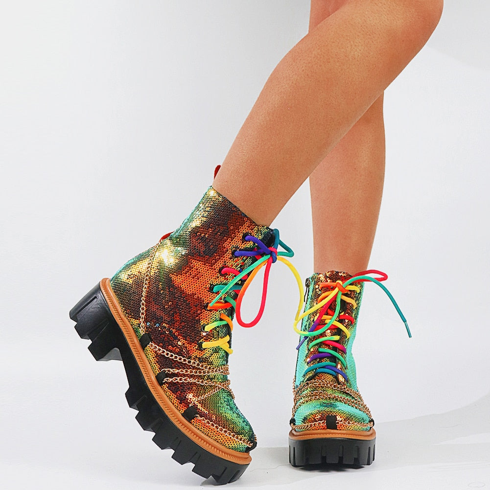DEICE Dazzling Chunky Boots - Sneakernational