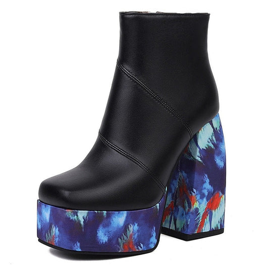 LEIA High Heel Platform Ankle Boots - Sneakernational
