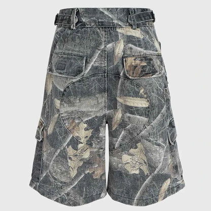 Hunting Camo Side Pockets Shorts