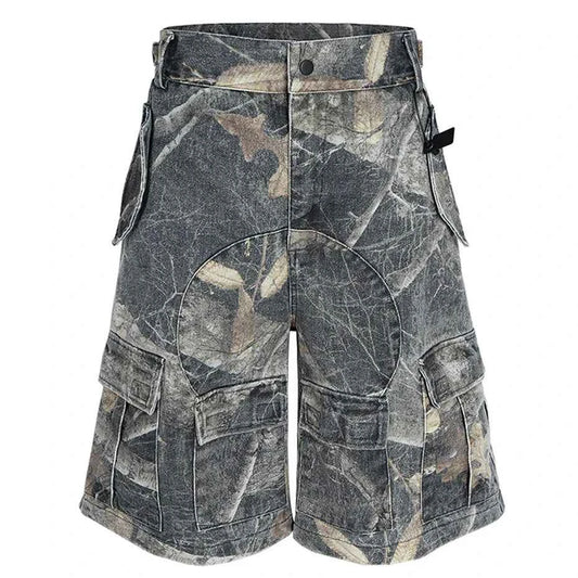Hunting Camo Side Pockets Shorts