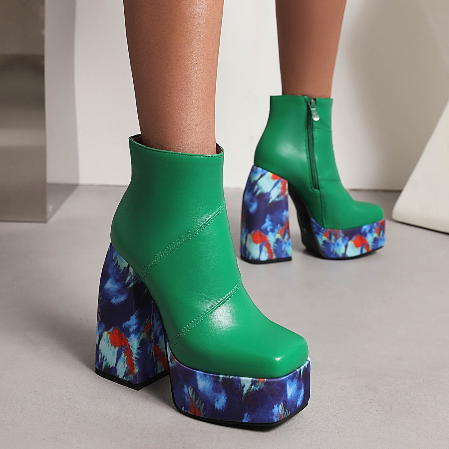 LEIA High Heel Platform Ankle Boots - Sneakernational