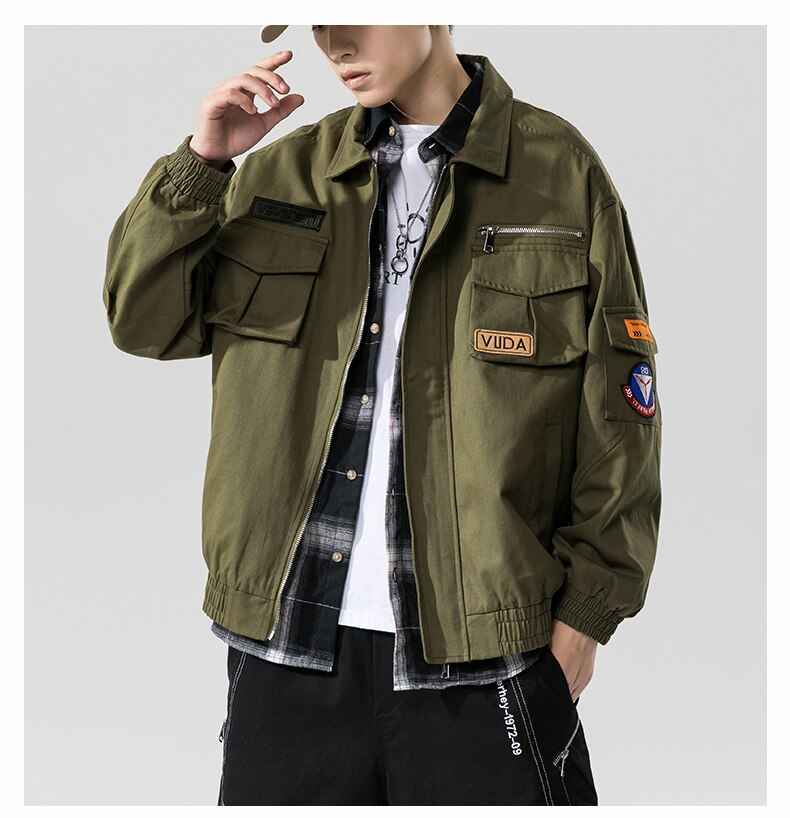 Double Welt Pocket Zipper Style Jacket