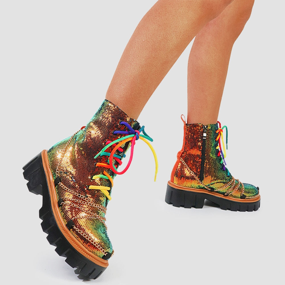DEICE Dazzling Chunky Boots - Sneakernational