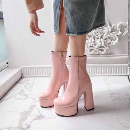 AZALEA High Heel Platform Ankle Boots - Sneakernational