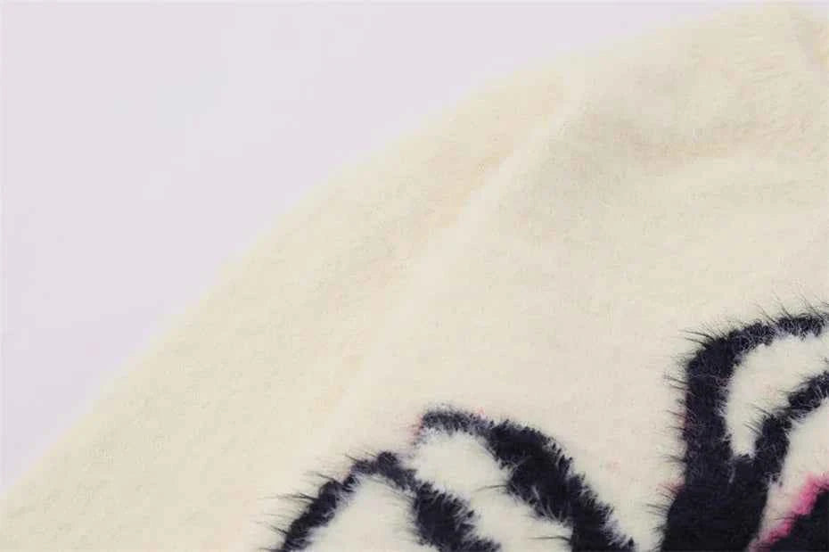 Star Spider Web Knitted Sweater