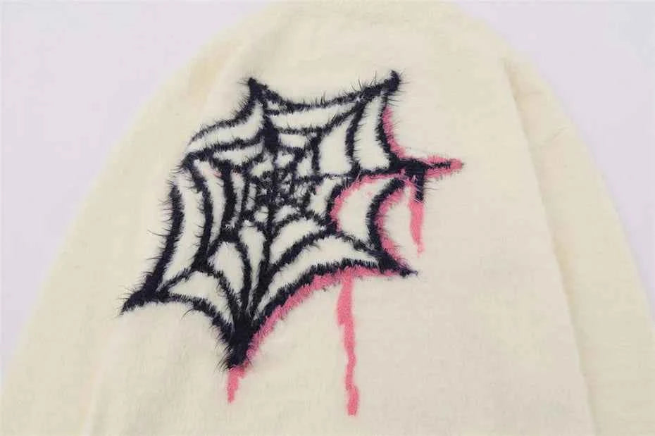 Star Spider Web Knitted Sweater