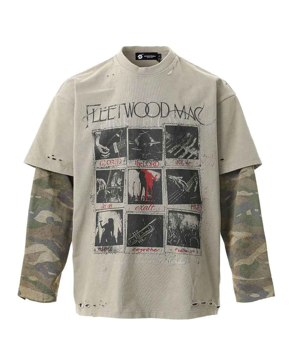 Fleetwood Mac Camo Long Sleeve T-Shirt