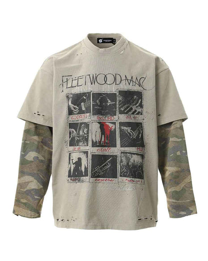 Fleetwood Mac Camo Long Sleeve T-Shirt