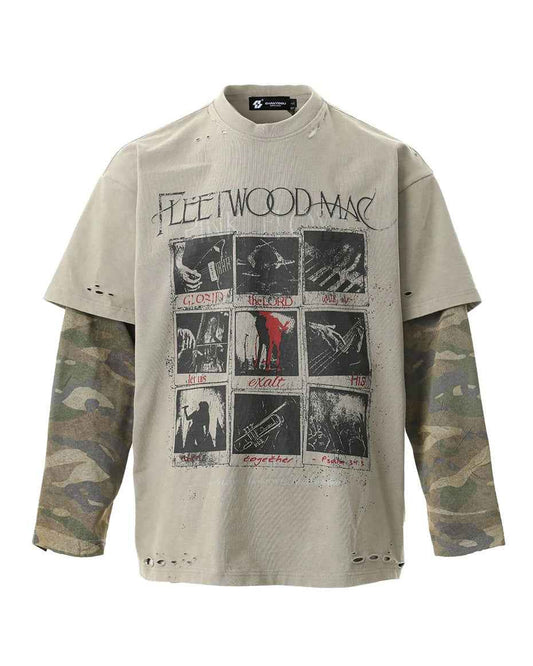 Fleetwood Mac Camo Long Sleeve T-Shirt