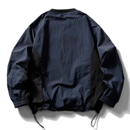 AIMATARGET Color Block Long Sleeve Over Jacket