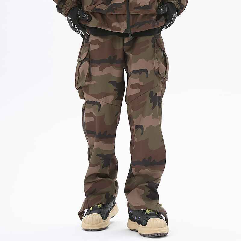 N923 Drawstring Camo Jacket & Cargo Pants Set