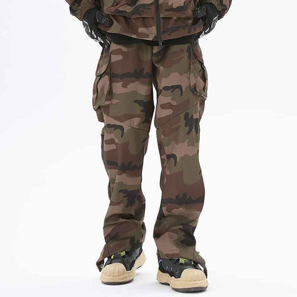 N923 Drawstring Camo Jacket & Cargo Pants Set