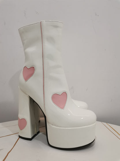 FLUER High Heel Platform Ankle Boots - Sneakernational