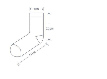 Plain 'X' Mark Socks