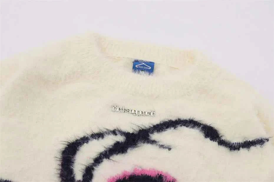 Star Spider Web Knitted Sweater