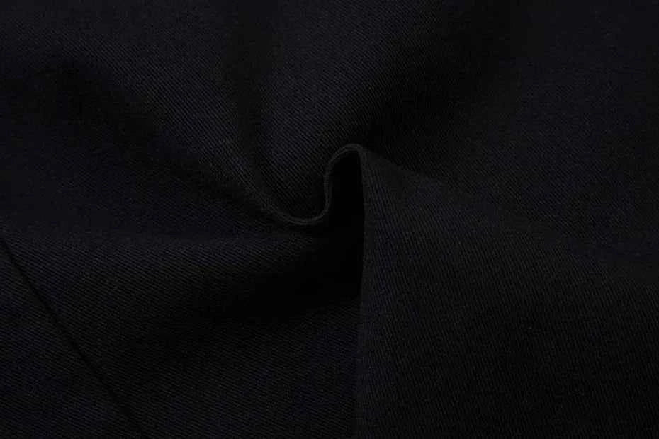 Flame Embroidery Straight Leg Pants