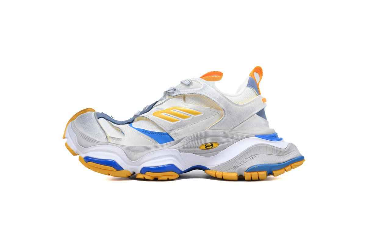 Custom BLCG White Blue Yellow Sneaker W2MV1