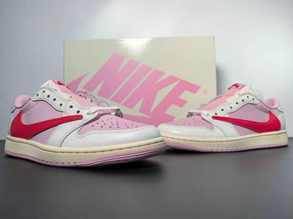 Travis Scott × AJ1 Low "Shy Pink"