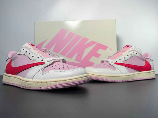 Travis Scott × AJ1 Low "Shy Pink"