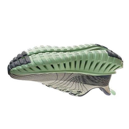 Swag+Chic green and black sneakers with unique sole design for enhanced traction and comfort