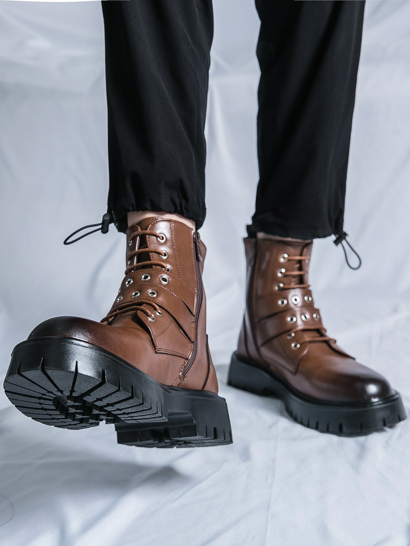 MLB LTHR-10 Dual-Buckle Combat Boots - Sneakernational